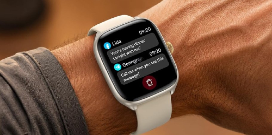 Smart Watch w/ 2 Watch Bands Only $24.78 Shipped on Amazon (Reg. $100)
