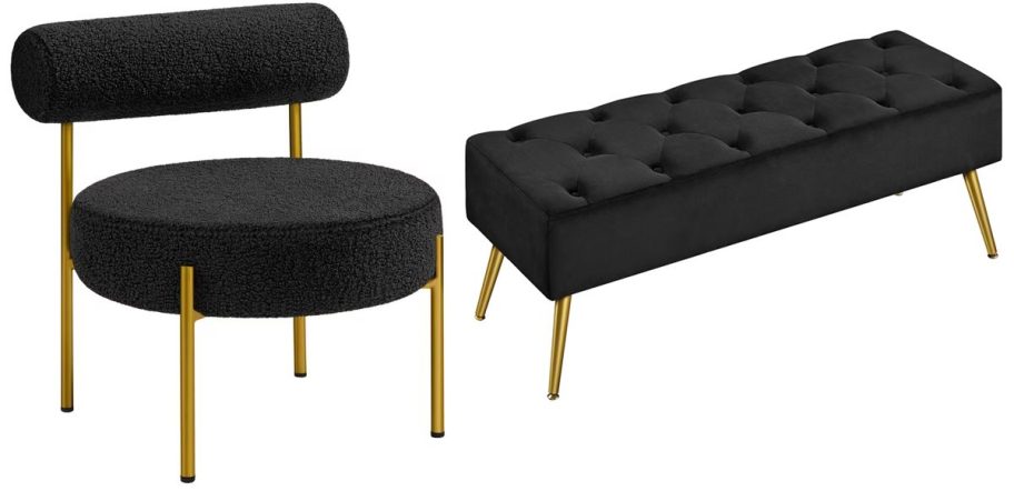 Renwick Chair and Alden Bench