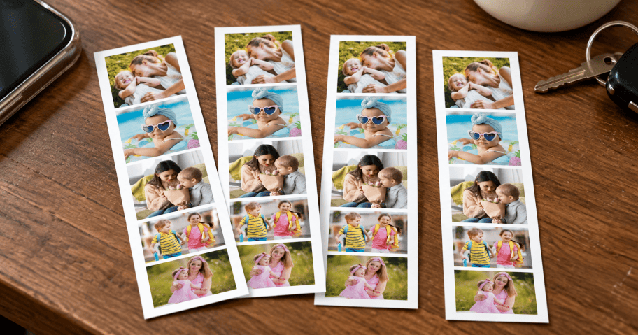 Retro Photo Booth Strips from Walgreens