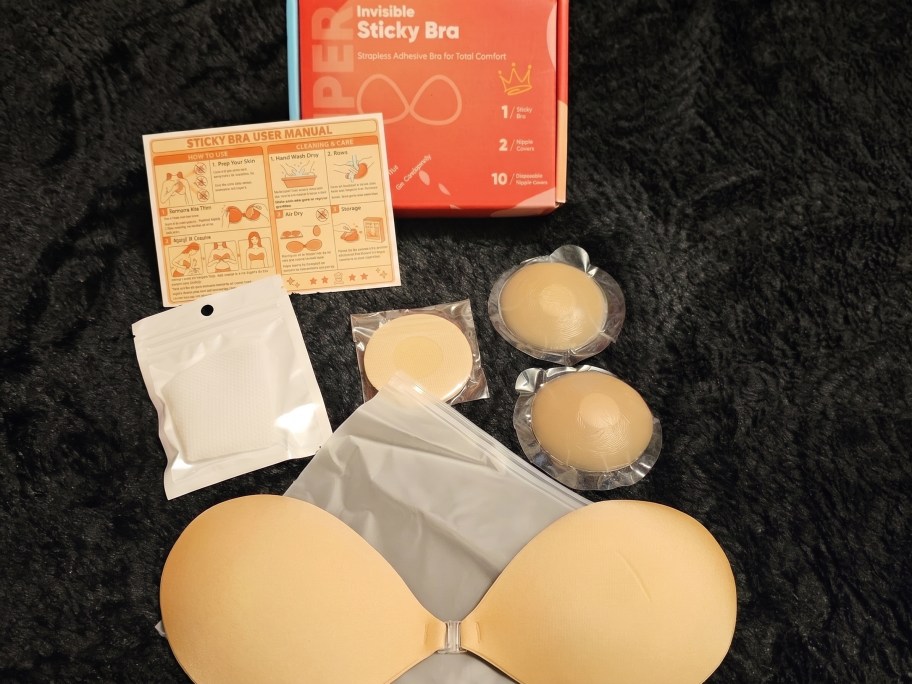 SeraOne Strapless Sticky Br, nipple overs and box