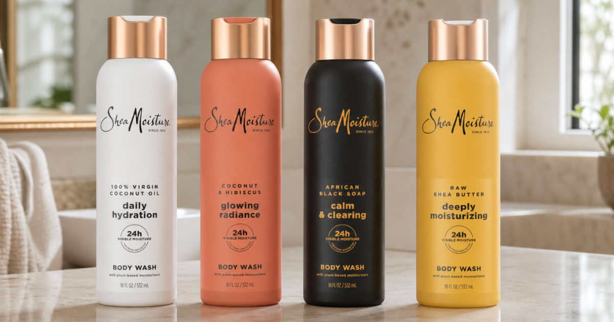 GO! SheaMoisture Body Wash JUST $1 Shipped w/ Stacking Amazon Coupons (Reg. $12)