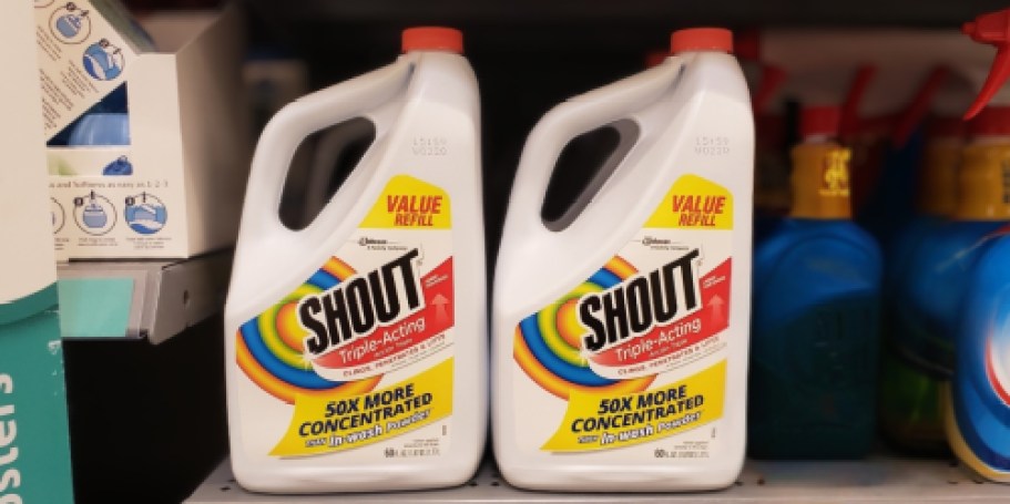 TWO 60oz Shout Stain Remover Refills Just $6.85 on Amazon