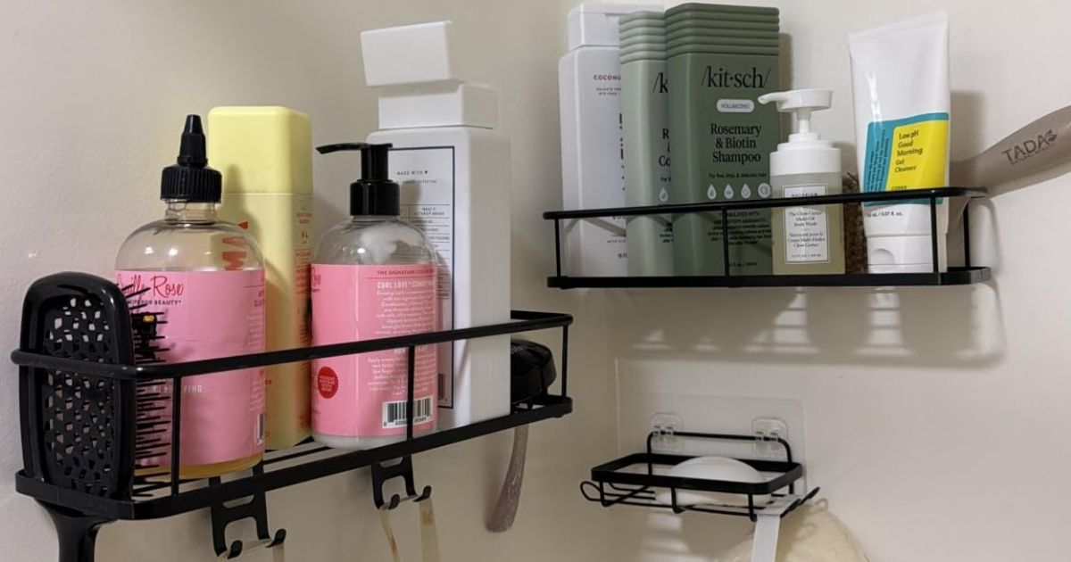 Shower Storage Caddy 6-Piece Set Only $10 on Amazon (Reg. $26)