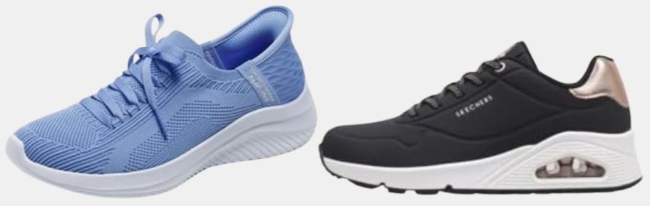 Skechers Women's Hands Free Slip-Ins Ultra Flex 3.0 Shoe and Uno Shimmer Away Sneaker