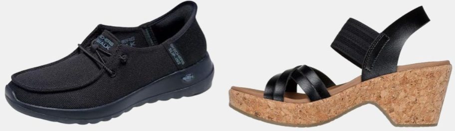 Skechers Women's Hands Free Slip-ins Go Walk Joy Moc Toe Casual Shoe and Bristol Sandal