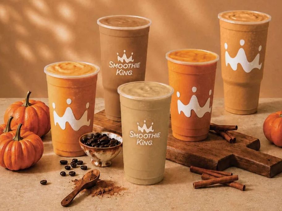 Five Smoothie King Pumpkin Drinks