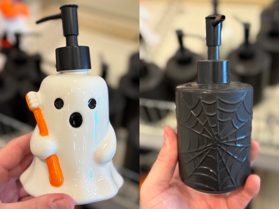 Soap Pump Ghost anbd Soap Pump Black Web