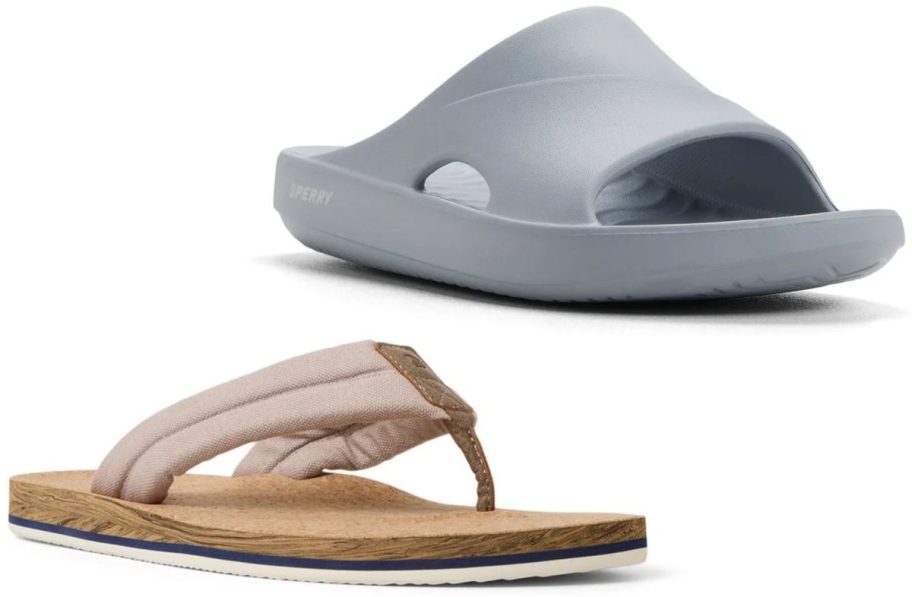 Stock images of two Sperry Men's Sandals
