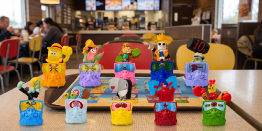 NEW McDonald’s SpongeBob SquarePants x One Piece Happy Meal Toys Drop 9/15