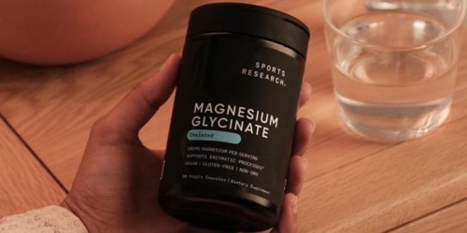 Magnesium Glycinate 90-Count Only $9.70 Shipped on Amazon