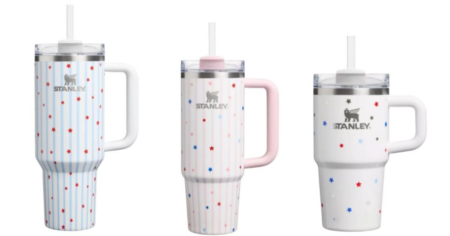 three Stanley 1913 Starry Tumblers