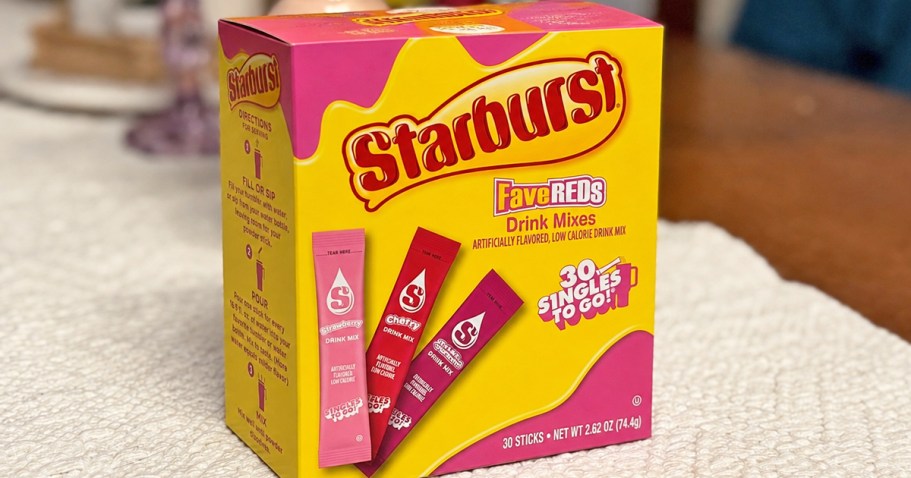 Starburst Drink Mix Singles 30-Count Variety Pack Just $4.72 Shipped on Amazon
