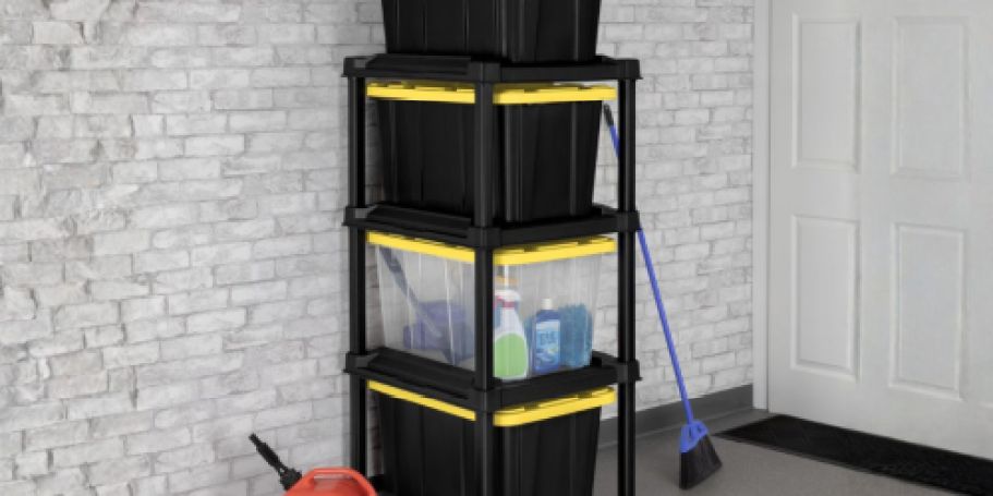 Sterilite 4-Tier Tote Rack Under $40 Shipped on Walmart.com