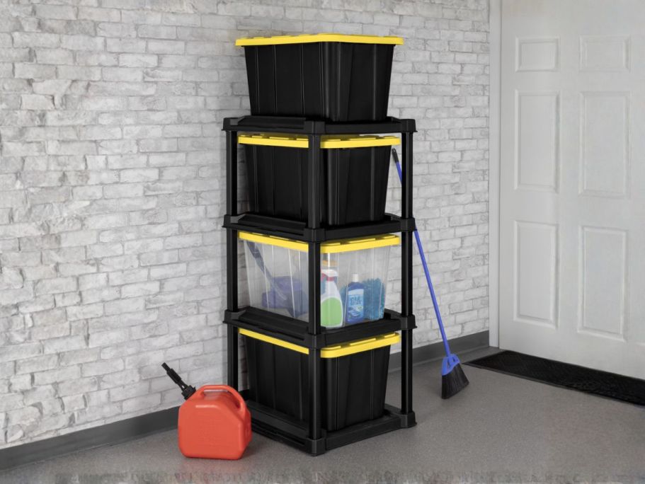 Sterilite 4-Tier Tote Rack Under $40 Shipped on Walmart.com