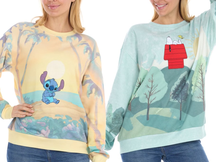 Stitch and Snoopy Sweatshirt