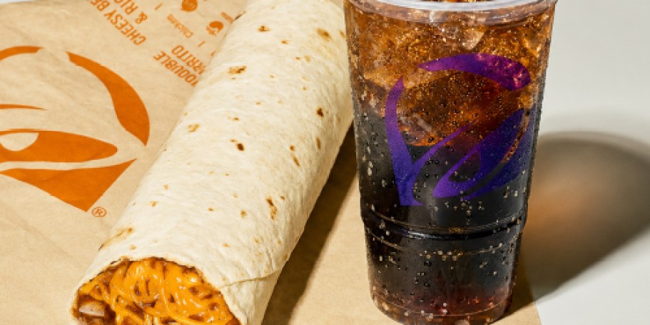 Score a $1 Taco Bell Bean Burrito & Drink Bundle at 5PM ET (Today Only)
