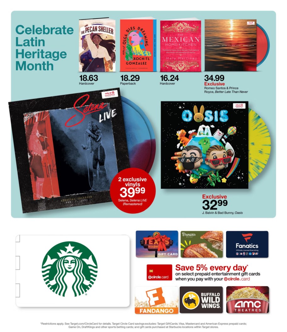 page from Target ad