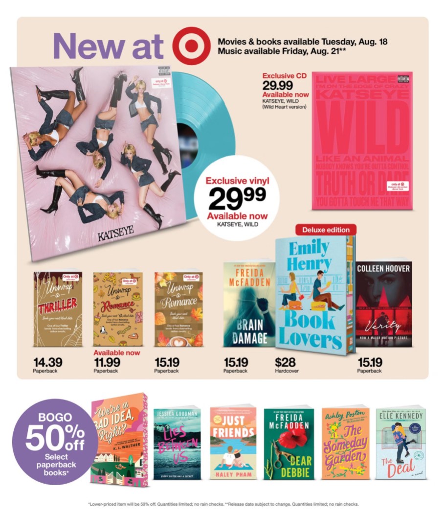 page from Target ad