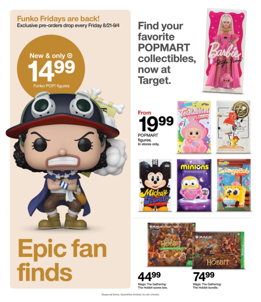 page from Target ad