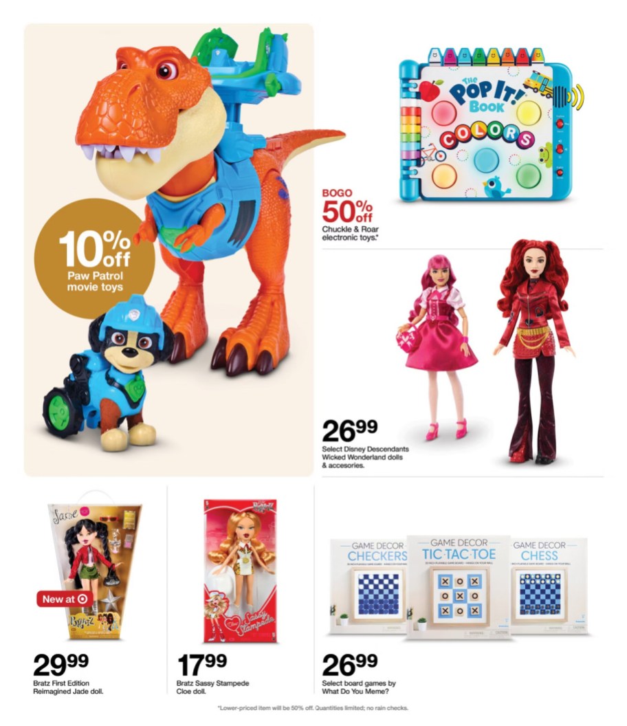 page from Target ad