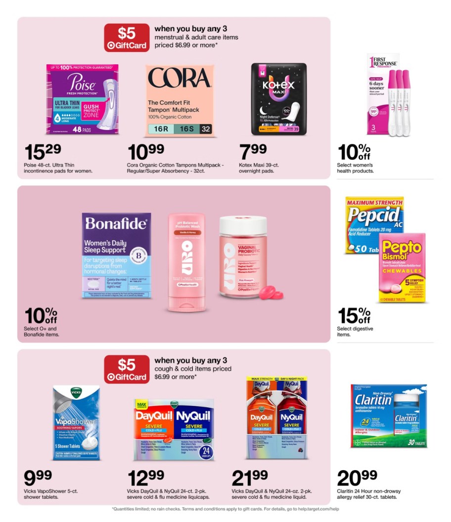 page from Target ad
