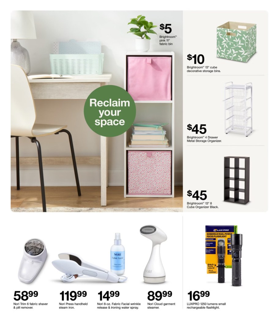 page from Target ad
