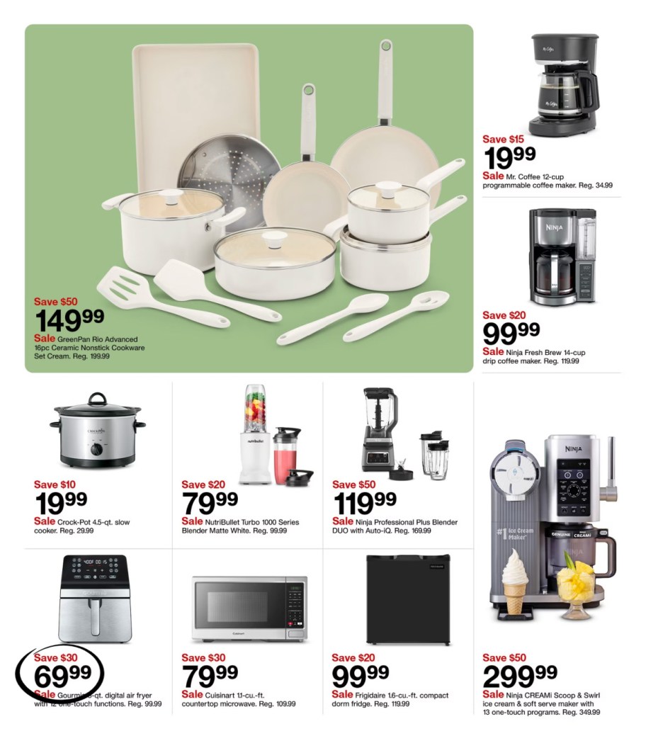 page from Target ad