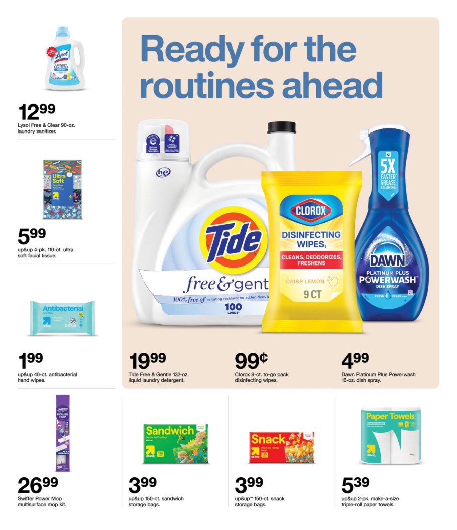 page from Target ad