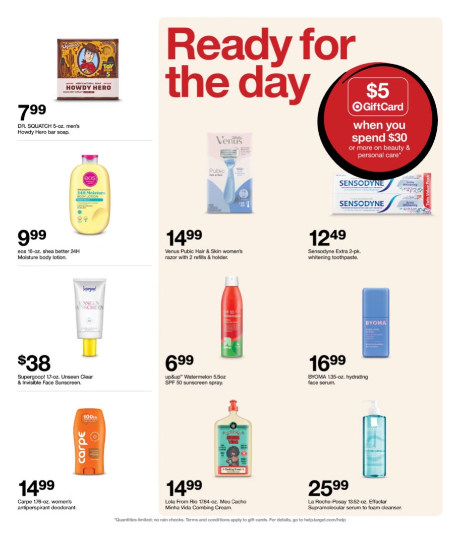 page from Target ad