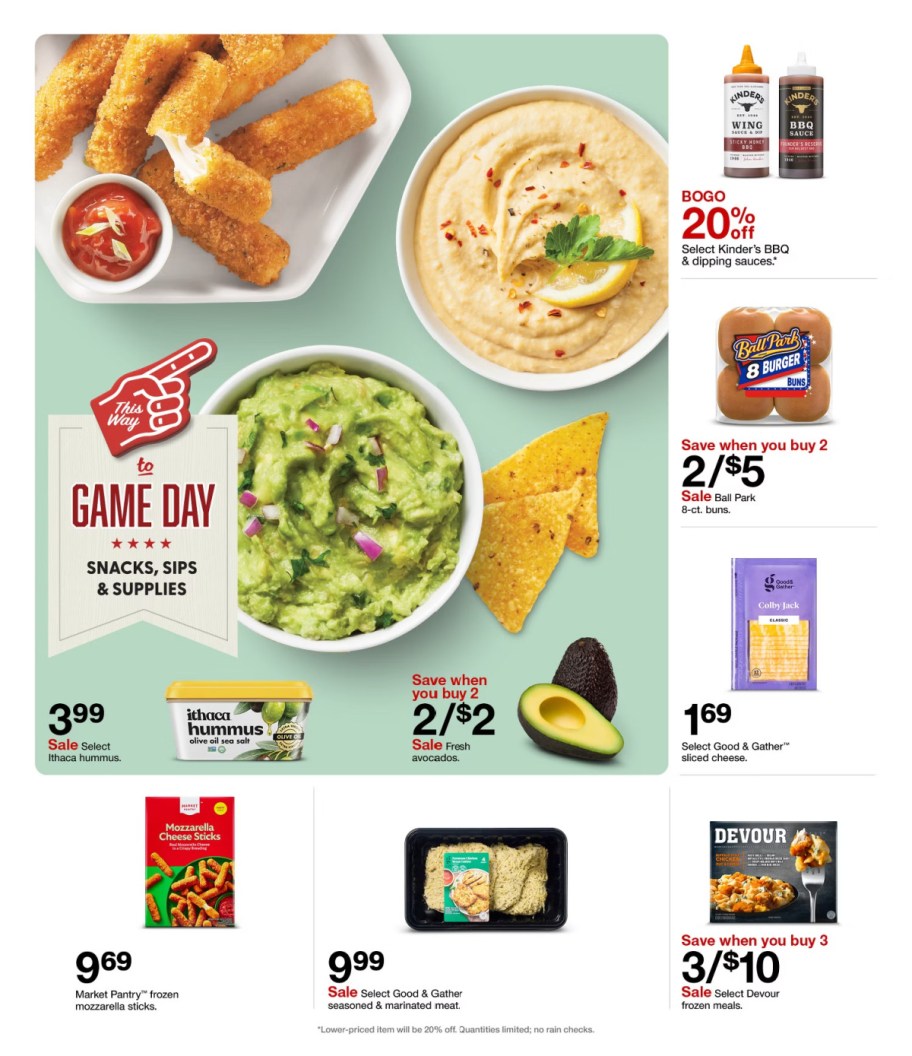 page from Target ad