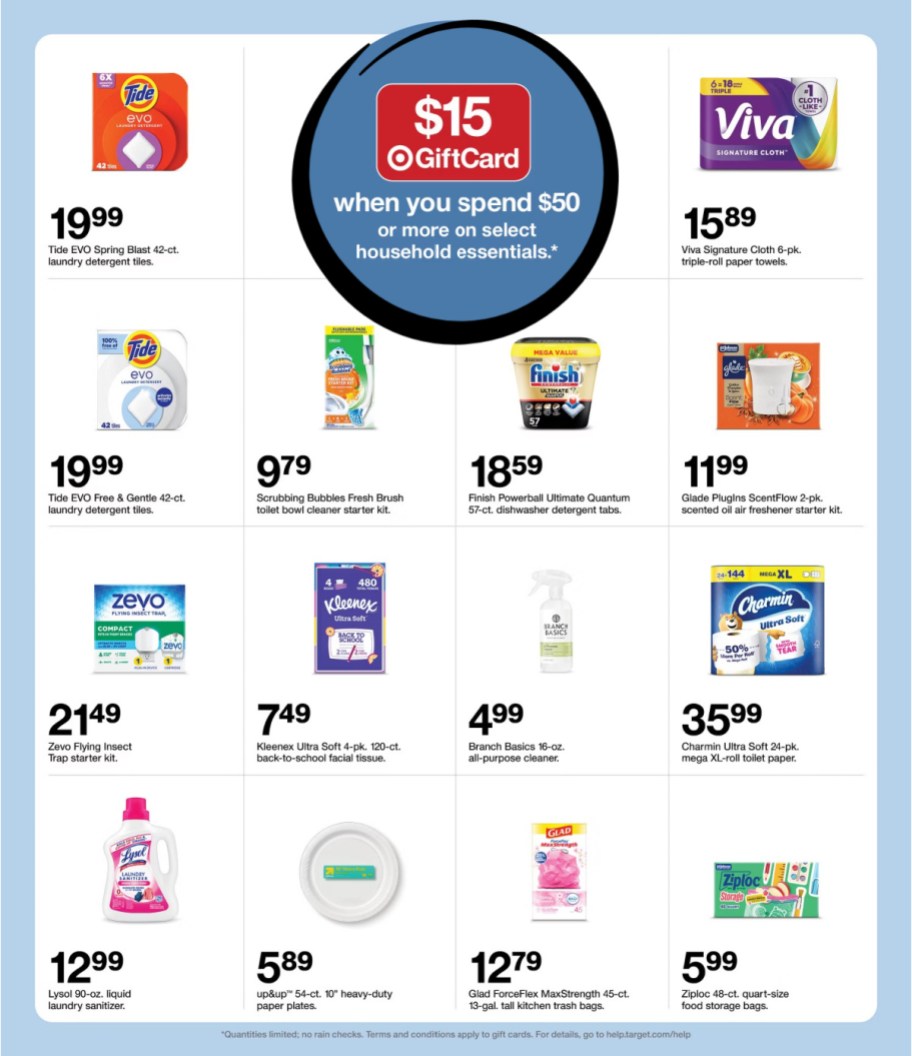 page from Target ad