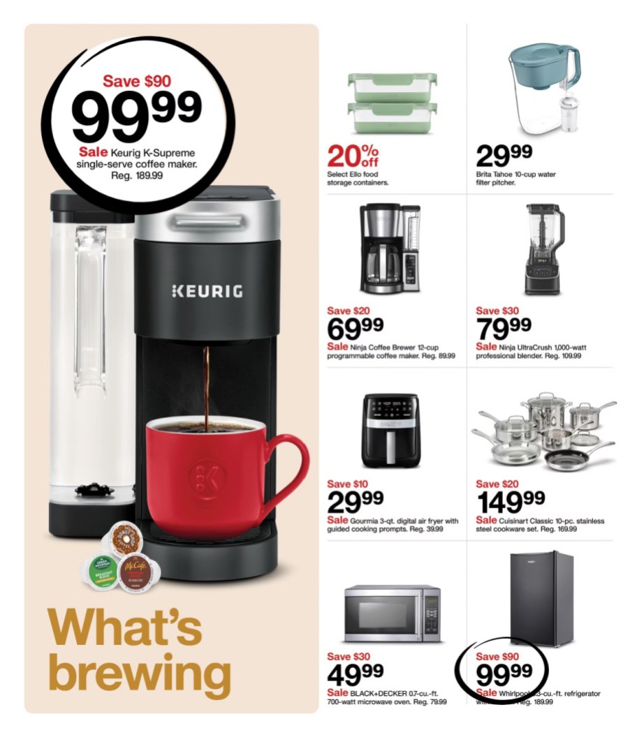 page from Target ad