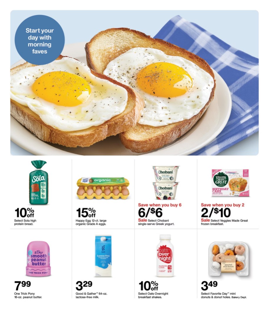 page from Target ad