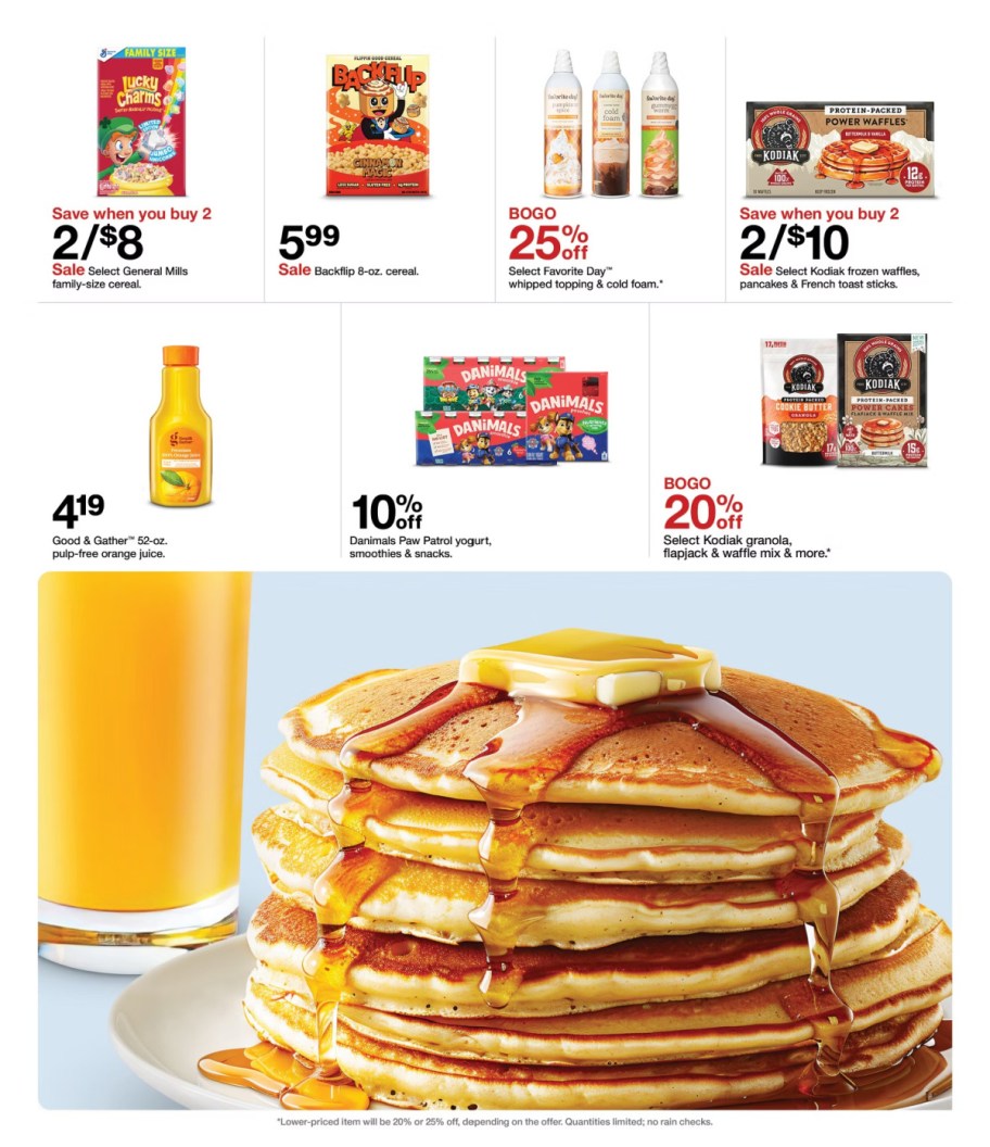 page from Target ad