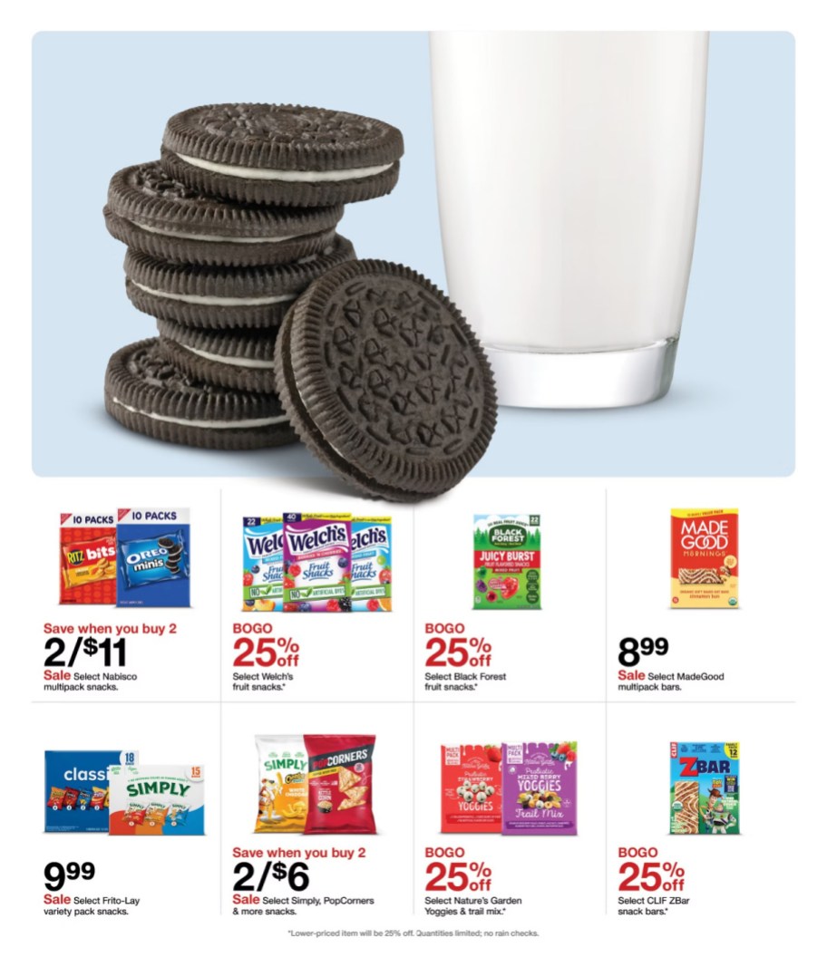 page from Target ad