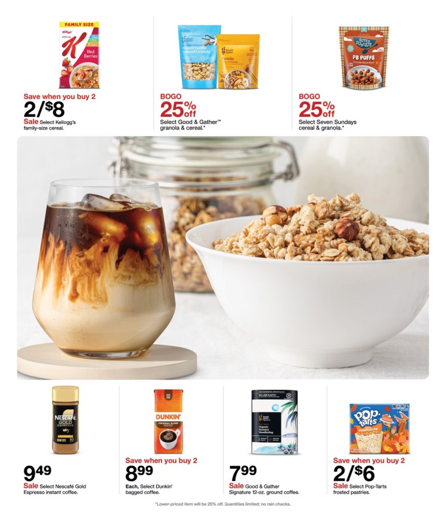 page from Target ad