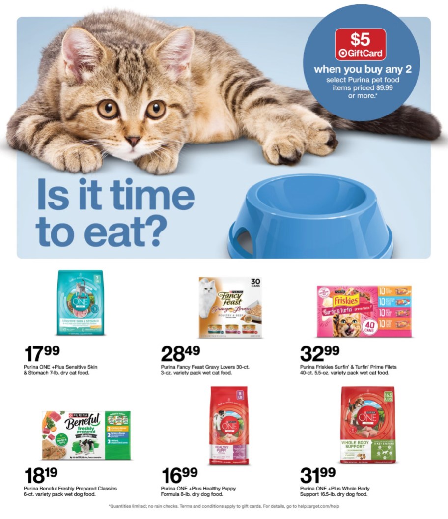 page from Target ad
