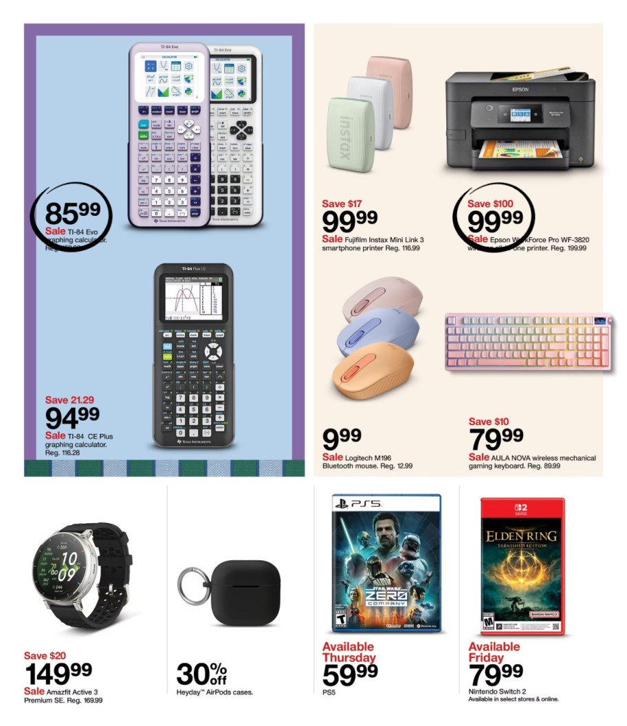 page from Target ad