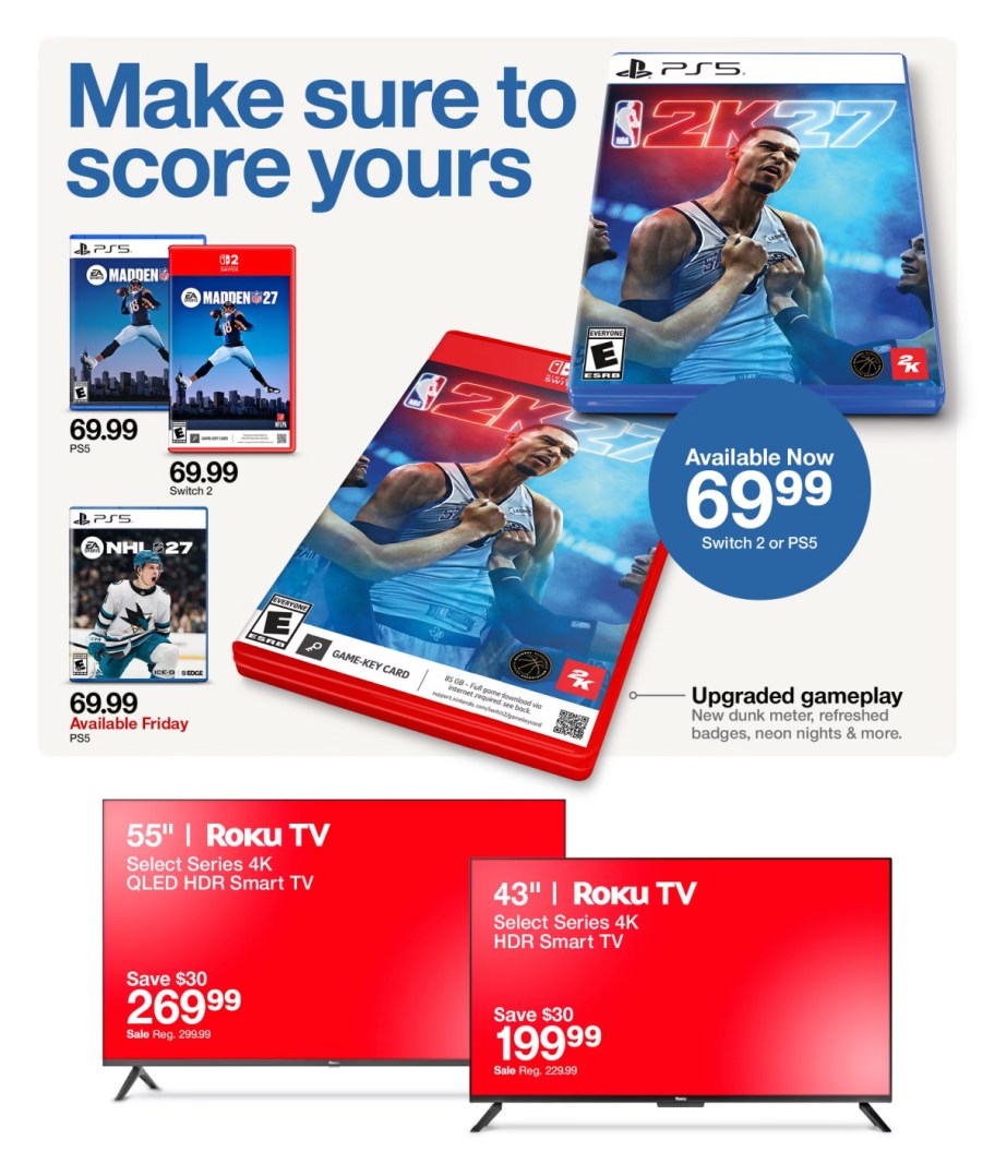 page from Target ad