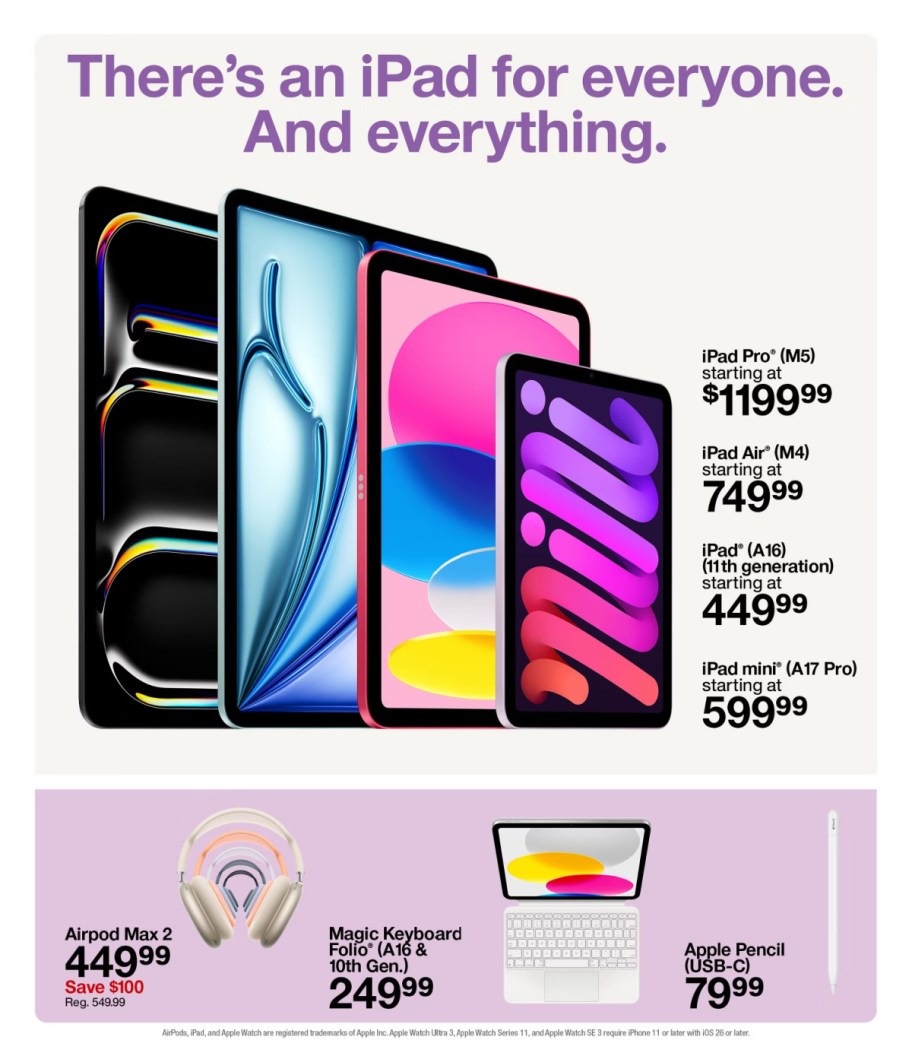 page from Target ad