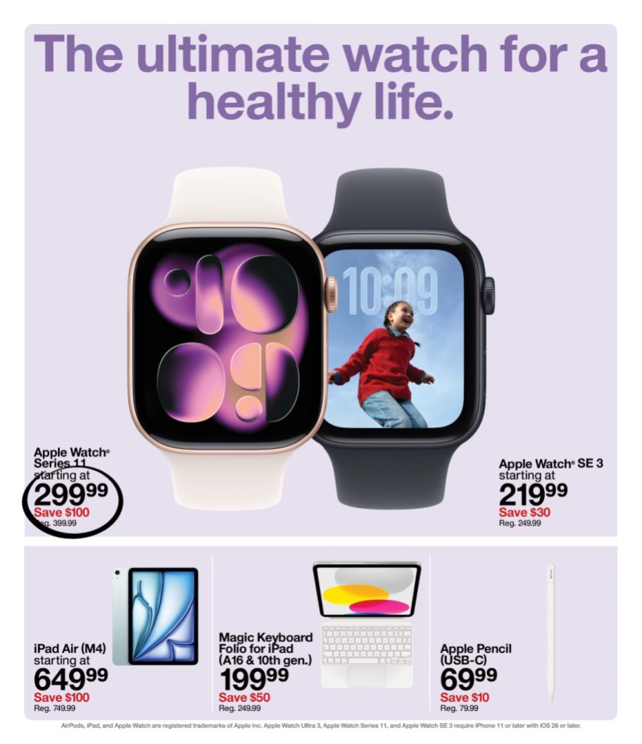 page from Target ad