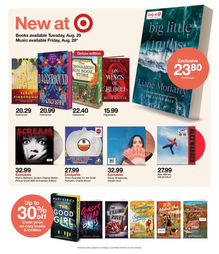 page from Target ad