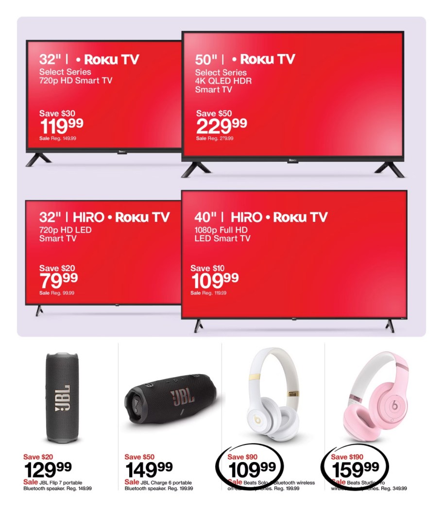 page from Target ad