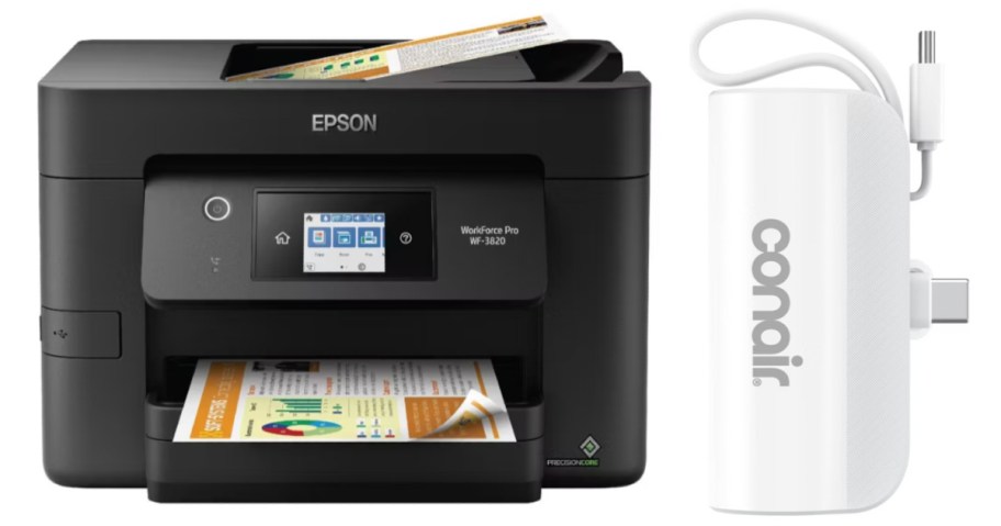 printer and portable power bank