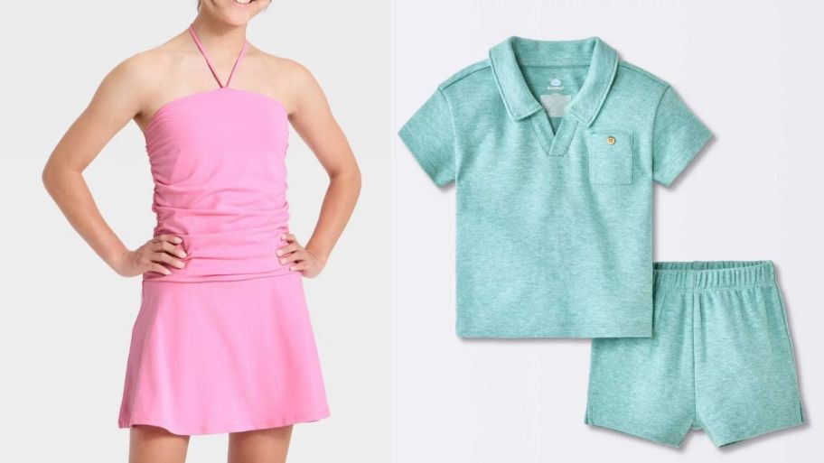 Target kids dress and shorts set