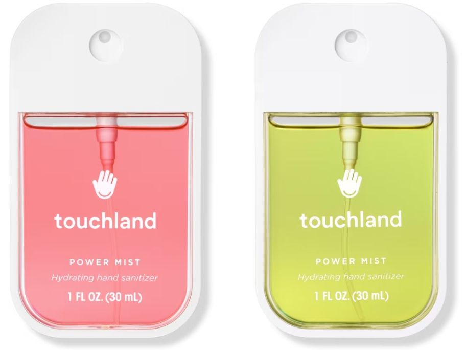 Stock images of two Touchland Hand Sanitizer