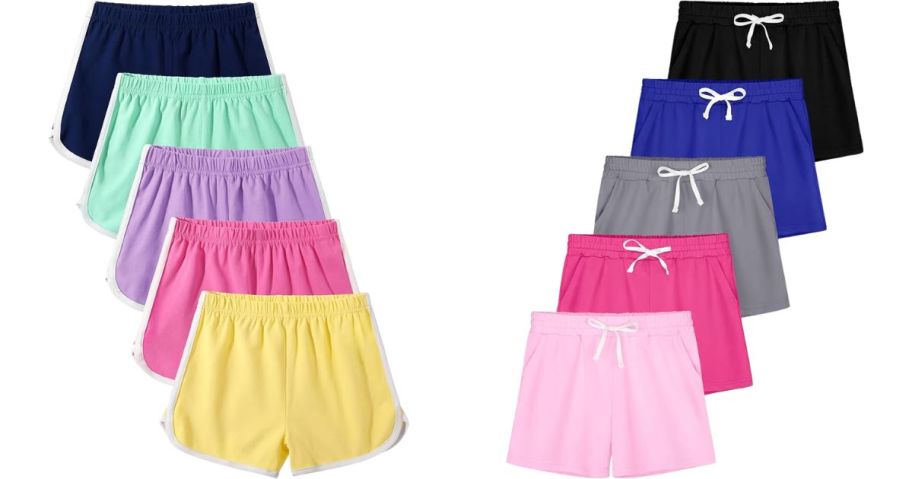 Tuliara Cotton Kids' Shorts 5-Pack and QWE Kids' Shorts 5-Pack