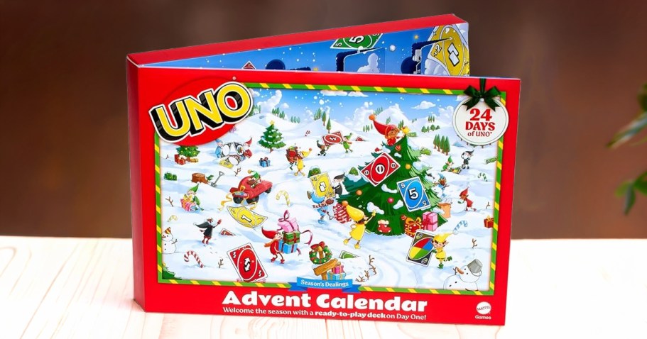 This NEW UNO Advent Calendar Brings 24 Days of Family Game Night Fun!