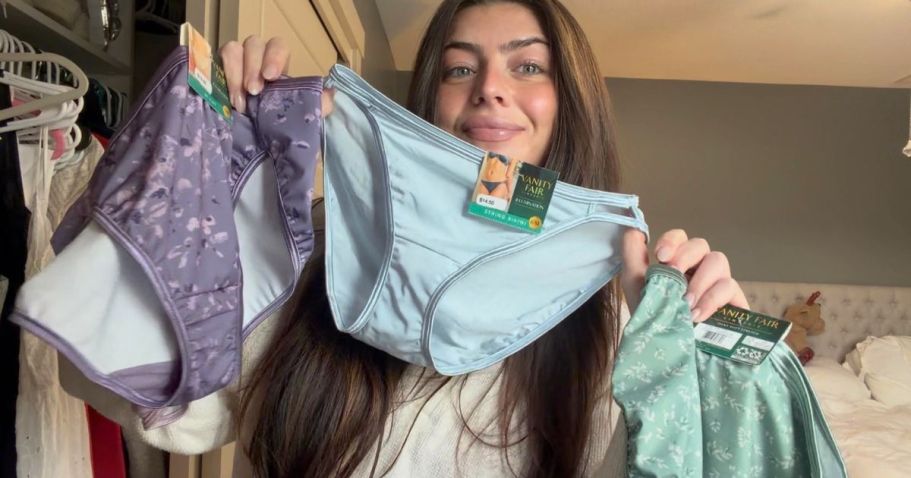 WOW! 8 Pairs of Vanity Fair Underwear Just $17 Shipped ($108 Value!)