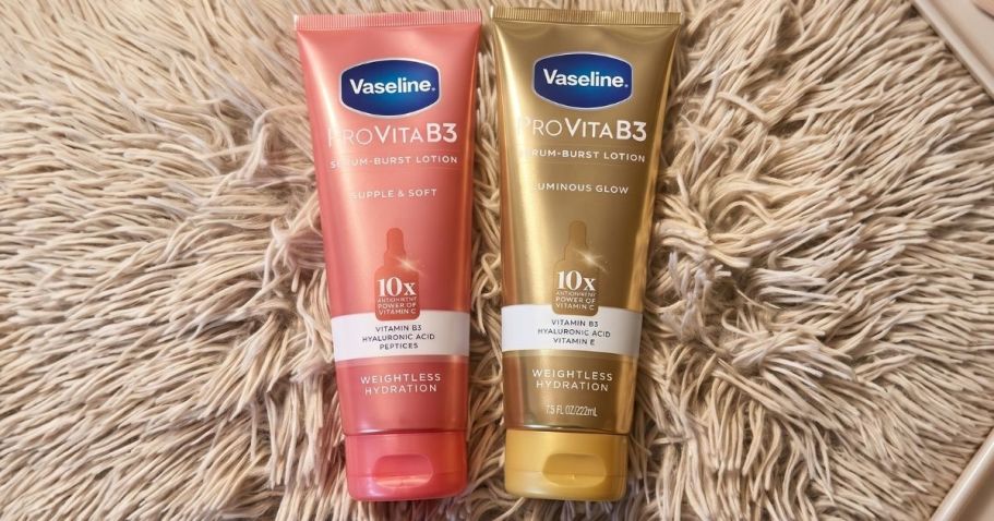Vaseline Pro VitaB3 Serum Burst Lotions from $2.89 Shipped on Amazon (Reg. $8)